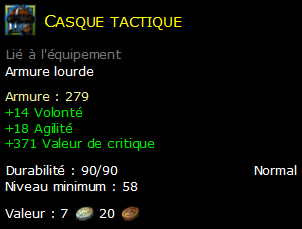 Casque tactique