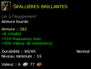 Spallières brillantes