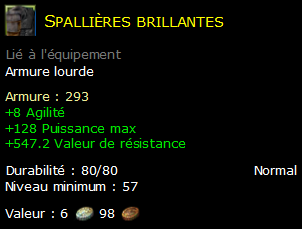 Spallières brillantes