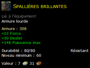 Spallières brillantes