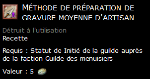 Méthode de préparation de gravure moyenne d'artisan