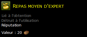 Repas moyen d'expert