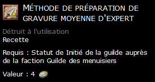 Méthode de préparation de gravure moyenne d'expert