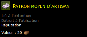 Patron moyen d'artisan