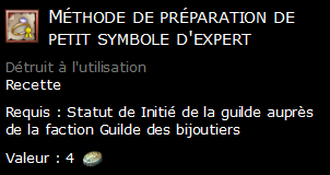 Méthode de préparation de petit symbole d'expert