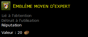 Emblème moyen d'expert