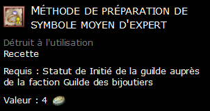 Méthode de préparation de symbole moyen d'expert