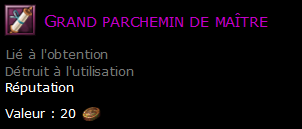 Grand parchemin de maître