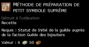 Méthode de préparation de petit symbole suprême