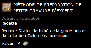 Méthode de préparation de petite gravure d'expert