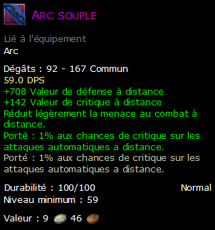 Arc souple