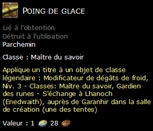 Poing de glace