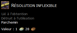 Résolution inflexible