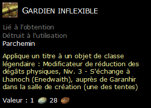 Gardien inflexible