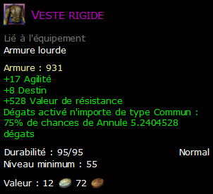 Veste rigide