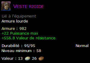 Veste rigide