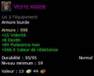 Veste rigide