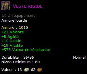 Veste rigide