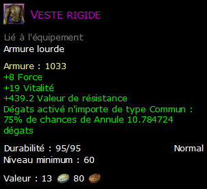 Veste rigide