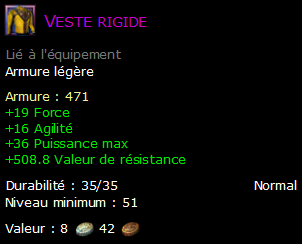 Veste rigide