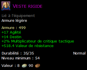 Veste rigide