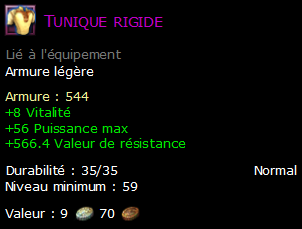 Tunique rigide