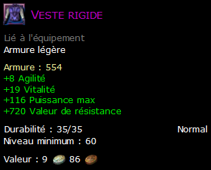 Veste rigide