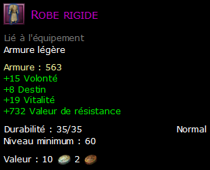 Robe rigide