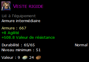 Veste rigide