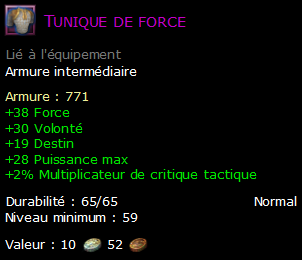 Tunique de force