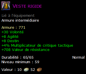 Veste rigide