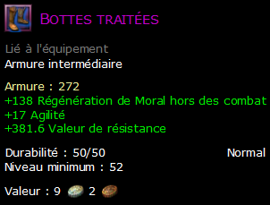 Bottes traitées