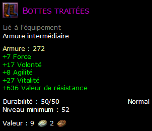 Bottes traitées