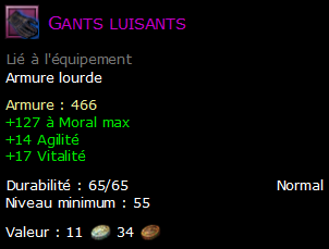 Gants luisants