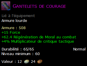 Gantelets de courage