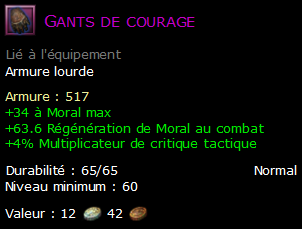 Gants de courage