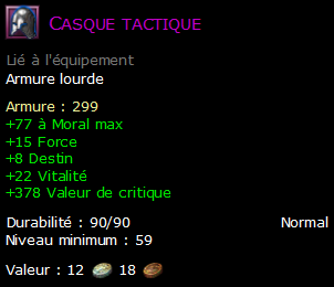 Casque tactique