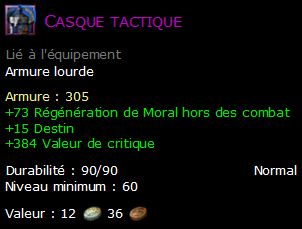 Casque tactique