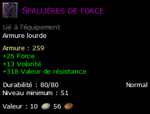 Spallières de force