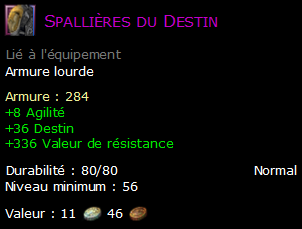 Spallières du Destin