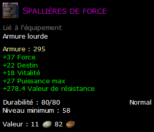 Spallières de force