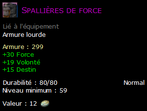 Spallières de force