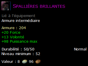 Spallières brillantes