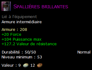 Spallières brillantes