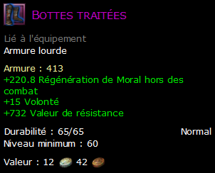 Bottes traitées