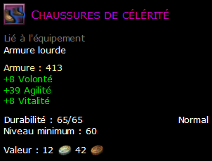 Chaussures de célérité