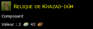 Relique de Khazad-dûm