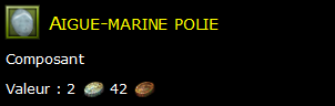 Aigue-marine polie