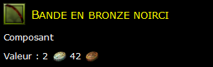 Bande en bronze noirci