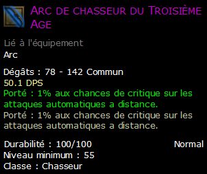 Arc de chasseur du Troisième Age